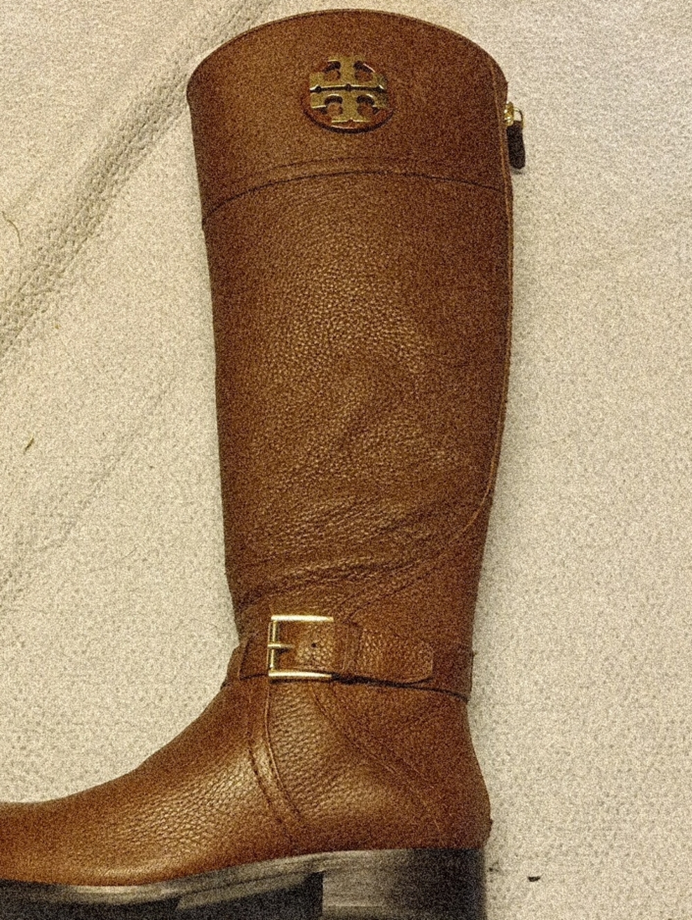 Tory Burch Women's Brown Leather Riding Boots